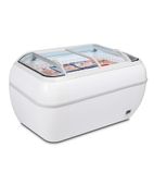 DUPLA 2.2DEHC 425 Ltr White Island Display Chest Freezer With Glass Lid