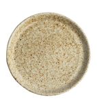 FA337 Canvas Small Rim Round Plate Wheat 180mm (Pack of 6)