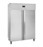 GUF140 Medium Duty 1166 Ltr Upright Double Door Stainless Steel Freezer