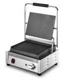 Image of Lynx Prime LPPGRR Electric Single Contact Panini Grill - Ribbed Top & Bottom