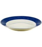 New Horizons W896 Marble Border Mediterranean Dishes Blue 280mm (Pack of 12)