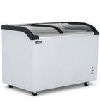 BDF32 320 Ltr White Display Chest Freezer With Curved Glass Lid