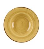 DM468 Round Wide Rim Bowls Mustard Seed Yellow 280mm (Pack of 12)