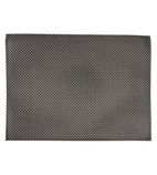 GJ995 PVC placemat Silver And Grey (Pack of 6)