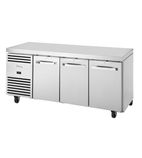 Image of TCR1/3-CL-SS-DL-DR-DR 630 Ltr 3 Door Stainless Steel Refrigerated Prep Counter