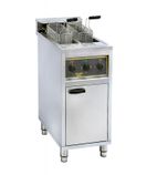 Image of RFE 20 C 2 x 10 Ltr Electric Freestanding Twin Tank Fryer (2 x Baskets) - Three Phase