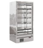 GALAXY+ GP10FGDSS 1018mm Wide Stainless Steel Multideck Display Fridge With Full Glass Doors