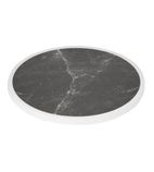 DL487 Fibre Glass Round Table Top Dark Granite Effect 580mm