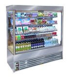 SD75-180HC 1800mm Wide Stainless Steel Multideck Display Fridge With Nightblind