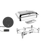 SA648 Induction Chafer 1/1 GN - Stand & Induction Heater Set