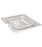 E4087 Gastronorm Notched Lid Polycarbonate 1/6 Clear