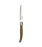 VV956 Steak Knife Toupe Handle Serrated 1.2mm Blade (Pack of 6)