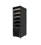 MaxiLine MAXI060VST-P-PA-RS 600mm Wide Black Multideck Display Fridge With Rollershutter