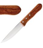 GG819 Jumbo Steak Knife Rosewood Handle 115mm (Pack of 12)