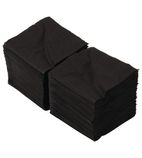 CB666 Cocktail Napkin Black 25x25cm 2ply 1/4 Fold (Pack of 2000)