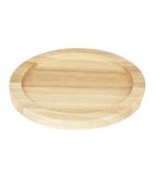 FW976 Wooden Board Base for Cast Iron Round Dish 254mm