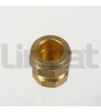 CO252 15MM COMPRESSION STOP END - BRASS