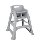 Grey PP Stackable High Chair