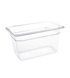 U238 Polycarbonate 1/4 Gastronorm Container 150mm Clear