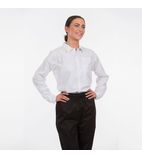 Q2058-L Ladies Front Of House White Shirt