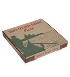 Image of GG998 Compostable Printed Pizza Boxes 12" (Pack of 100)