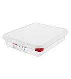 GL261 Polypropylene 1/2 Gastronorm Food Containers 4Ltr with Lid (Pack of 4)