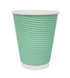 GP421 Coffee Cups Ripple Wall Turquoise 225ml / 8oz (Pack of 500)