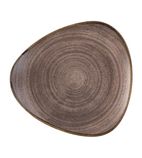 FS852 Stonecast Raw Lotus Plate Brown 254mm (Pack of 12)