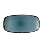 Image of FC060 Harvest Chefs Oblong Plates Blue 355 x 189mm (Pack of 6)