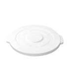 Image of GG795 Polypropylene Round Ingredient Bin Lid White Fits 38 Ltr Bin