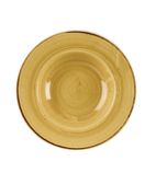 Image of DM469 Round Wide Rim Bowl Mustard Seed Yellow 240mm (Pack of 12)