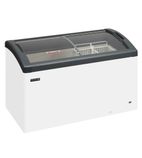 FOCUS 131 GREY 352 Ltr White Display Chest Freezer With Grey Curved Glass Lid
