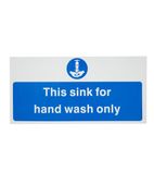 L952 Hand Wash Only Sign