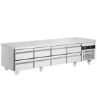 Image of PWN3333-HC 334 Ltr 8 Drawer Stainless Steel Refrigerated Chef Base