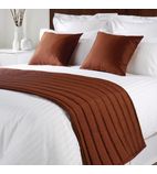 Image of GU922 Simplicity Chocolate Bed Runner Double
