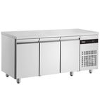 SL999-HC Heavy Duty 353 Ltr 3 Door Stainless Steel Slimline Refrigerated Prep Counter