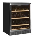 TFW200-S 155 Ltr Undercounter Single Glass Door Stainless Steel Frame Single Zone Wine Cooler