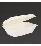 Image of DW248 Bagasse Hinged Food Containers 182mm