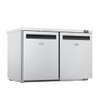 HR360 360 Ltr Undercounter Double Door Stainless Steel Fridge