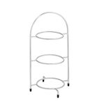 DY296 Chrome Three Tier Cake Stand 200mm