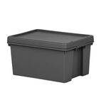 CX090 Bam Recycled Storage Box & Lid Black 16Ltr