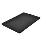 DE447 Black Melamine Stone Effect Platter 300x200x15mm