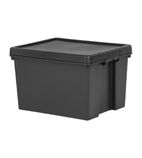 CX093 Bam Recycled Storage Box & Lid Black 45Ltr
