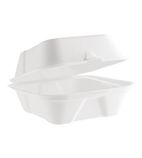 Compostable B003 Bagasse Burger Boxes 152mm (Pack of 500)