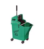 Image of FT333 NU Lady 2 Combine System Mop Bucket and Wringer Green 9Ltr