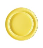 Heritage DW146 Raised Rim Plates Yellow 203mm (Pack of 4)