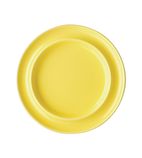 Image of DW146 Raised Rim Plates Yellow 203mm (Pack of 4)