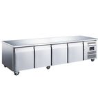 HBC4NU 553 Ltr 4 Door Stainless Steel Refrigerated Prep Counter