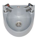 Image of BaSix WS1-TX-BL Polycarbonate Hand Wash Station With AquaTechnix Lever Taps