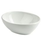BM757 Porcelain Organic Oval Bowl 15.4 x 12.8cm